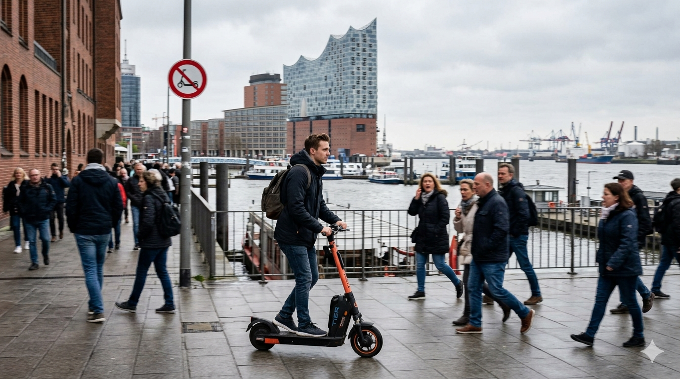 Hamburg és a 20 000 bérelhető e-roller: tanulságok a közlekedés jövőjéről